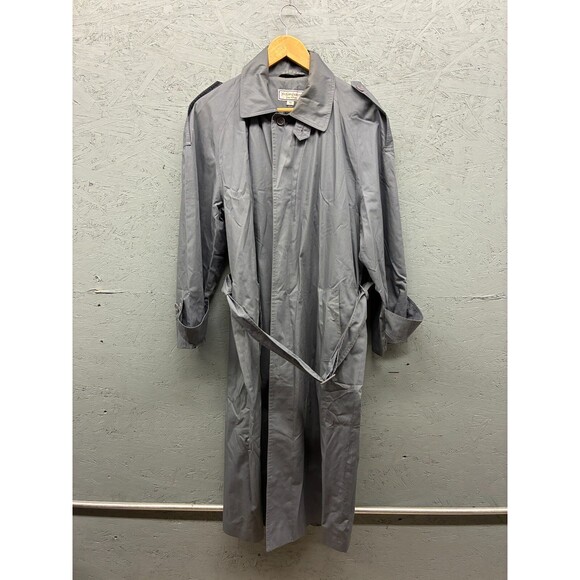 Yves Saint‎ Laurent Vintage Single Breasted Trench Coat Jacket Size 46 - Picture 1 of 12